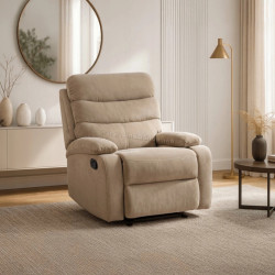 Кресло-реклайнер Mebel Elite Kobe Velur (Beige)