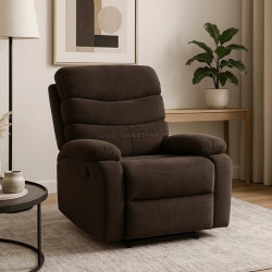 Fotoliu-recliner Mebel Elite Kobe Velur (Brown)