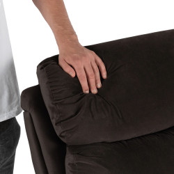 Fotoliu-recliner Mebel Elite Kobe Velur (Brown) Thumb
