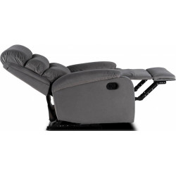 Кресло-реклайнер Mebel Elite Kobe Velur (Grey) Thumb