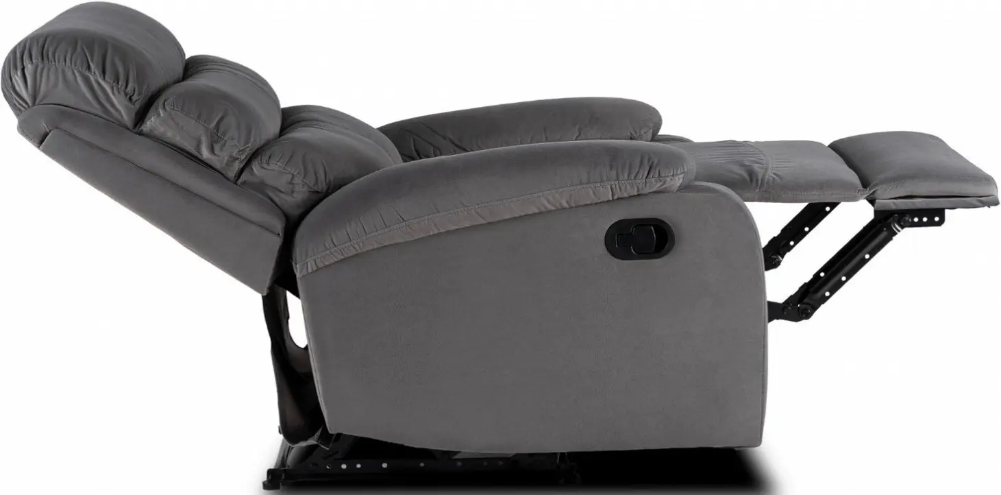 Кресло-реклайнер Mebel Elite Kobe Velur (Grey) - 5