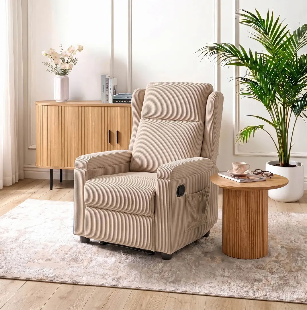 Fotoliu-recliner Mebel Elite Sebastian (Beige)