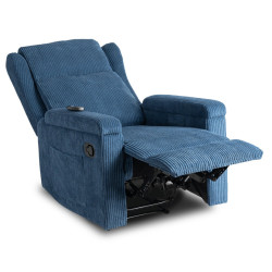 Fotoliu-recliner Mebel Elite Sebastian Corduroy (Blue) Thumb