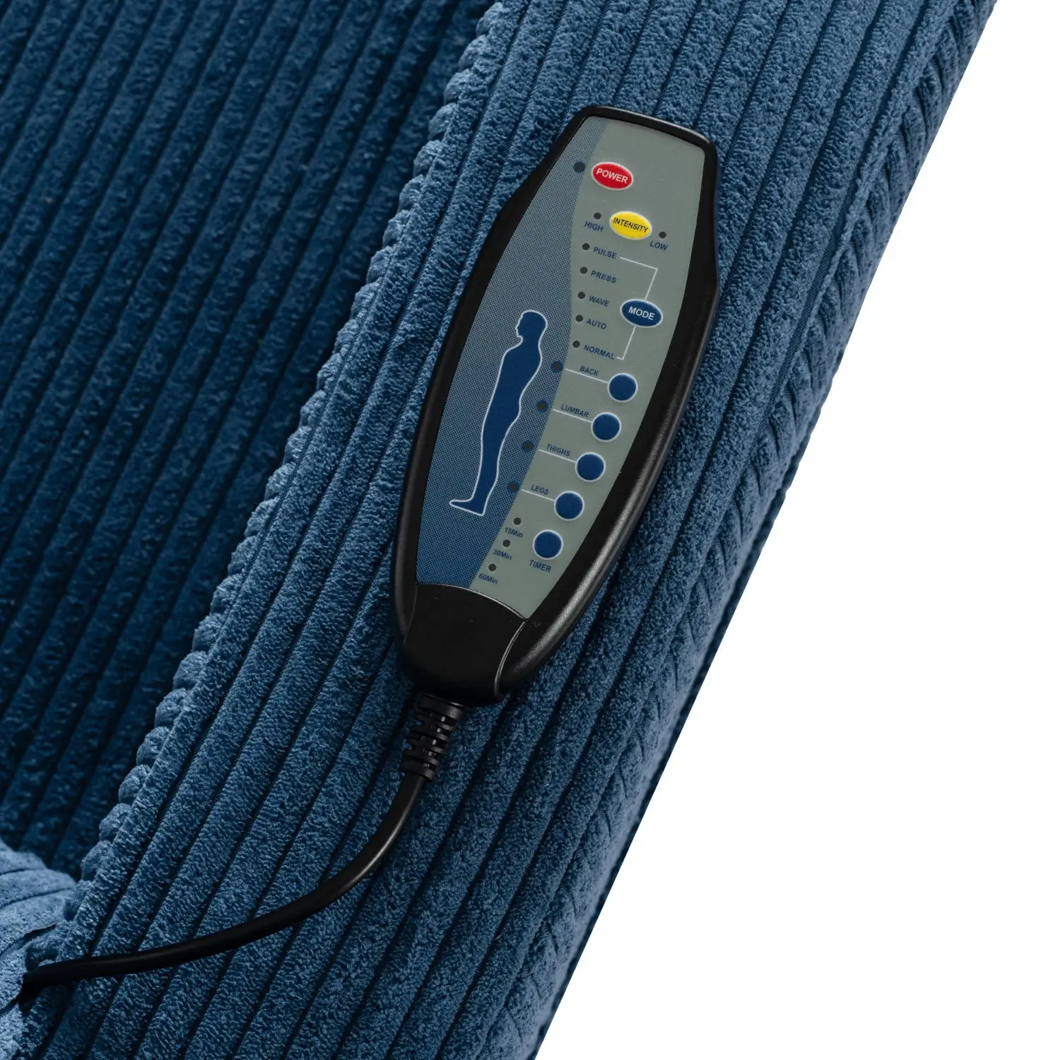 Fotoliu-recliner Mebel Elite Sebastian Corduroy (Blue) - 12
