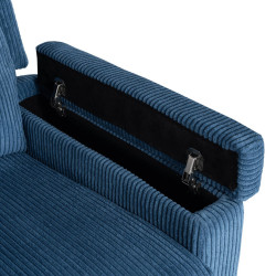 Fotoliu-recliner Mebel Elite Sebastian Corduroy (Blue) Thumb