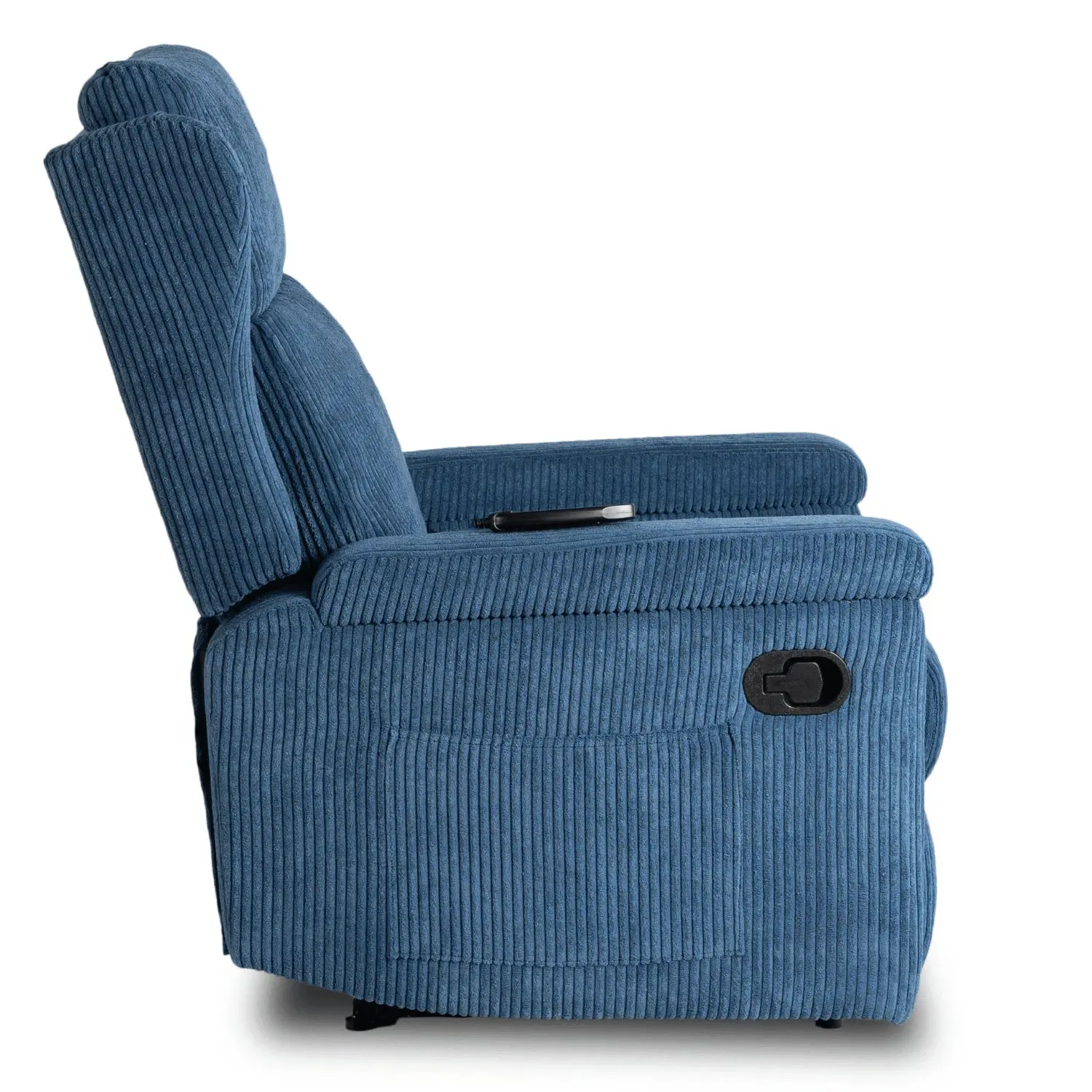 Fotoliu-recliner Mebel Elite Sebastian Corduroy (Blue) - 4