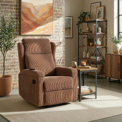 Кресло-реклайнер Mebel Elite Sebastian Corduroy (Brown)