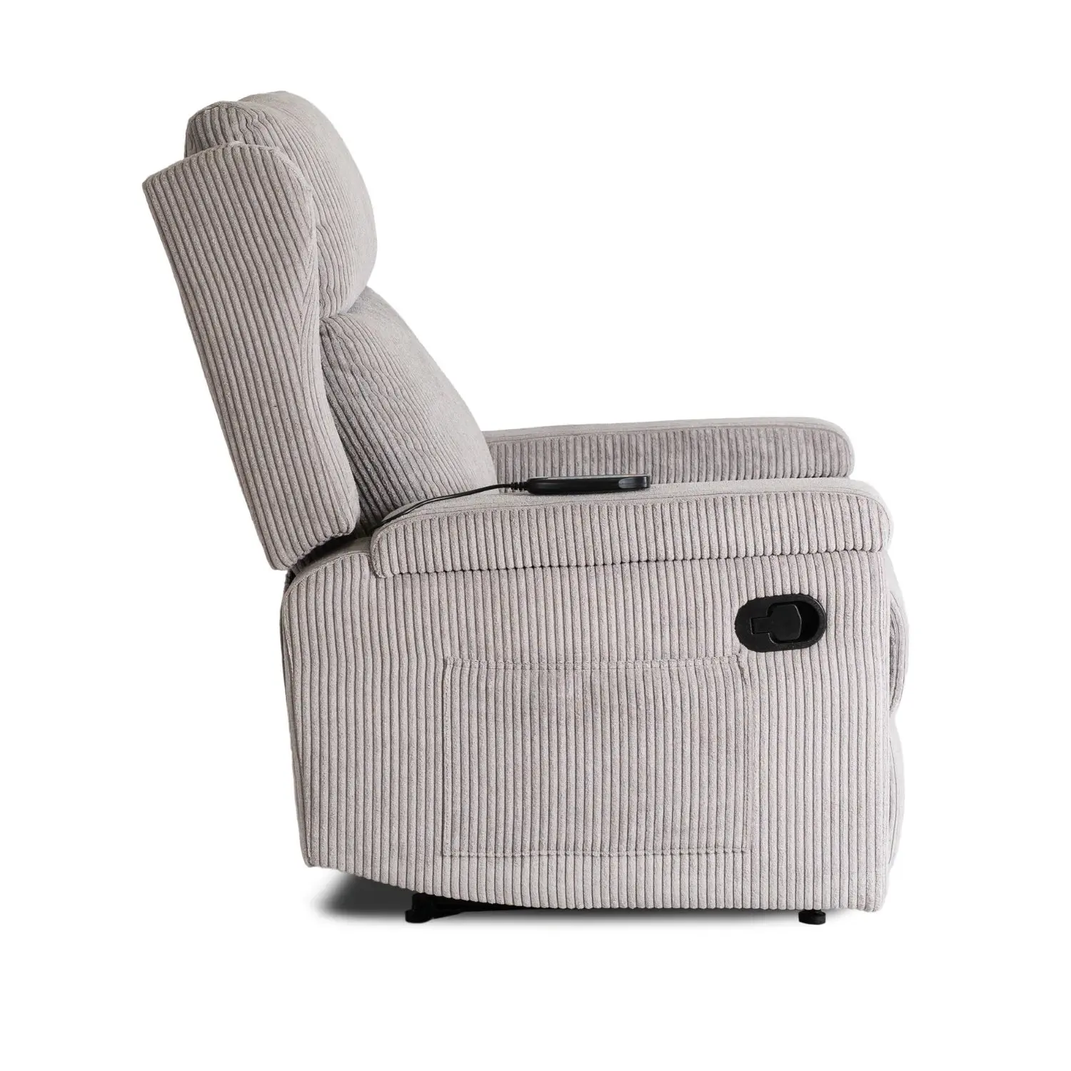 Кресло-реклайнер Mebel Elite Sebastian Corduroy (Grey) - 3