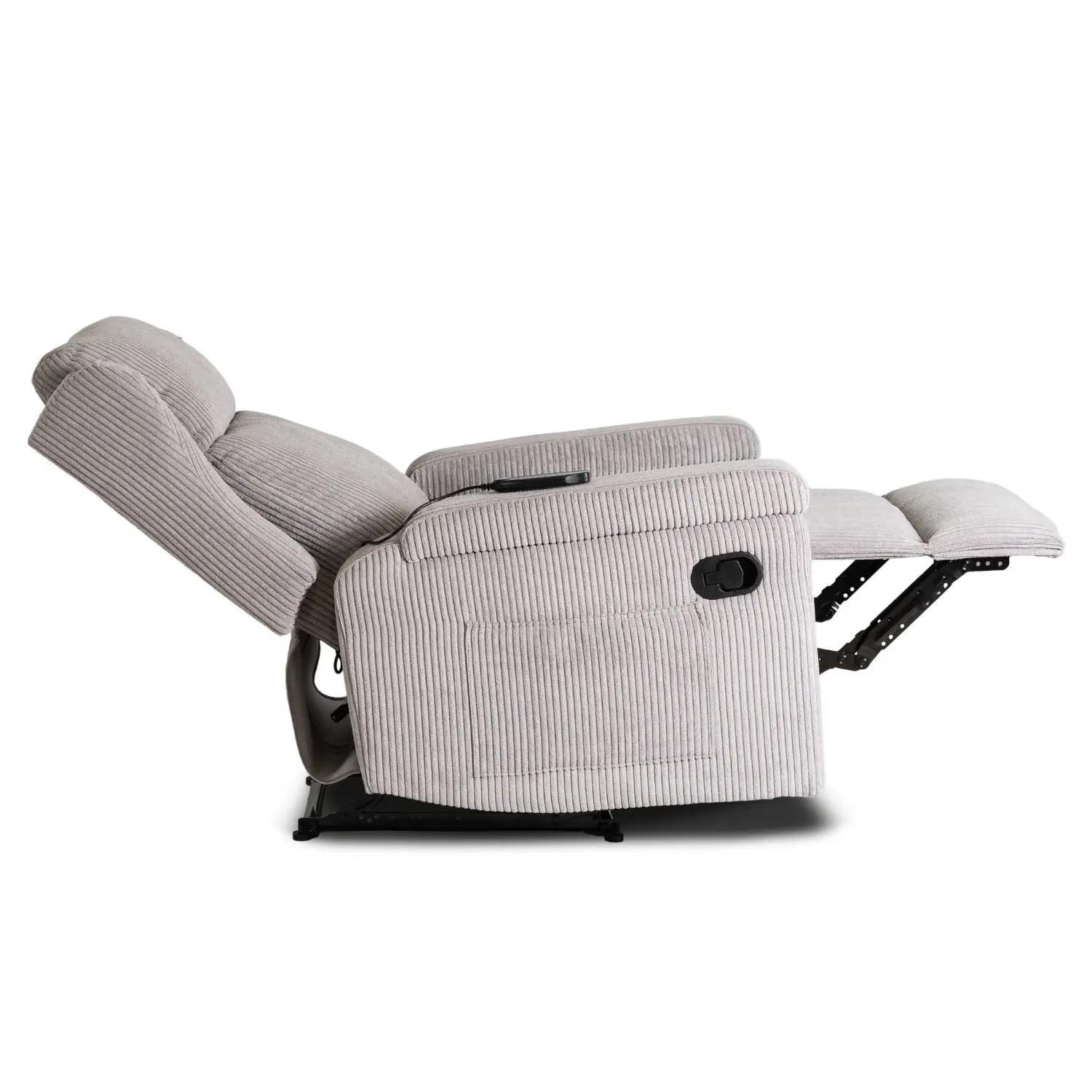 Кресло-реклайнер Mebel Elite Sebastian Corduroy (Grey) - 5