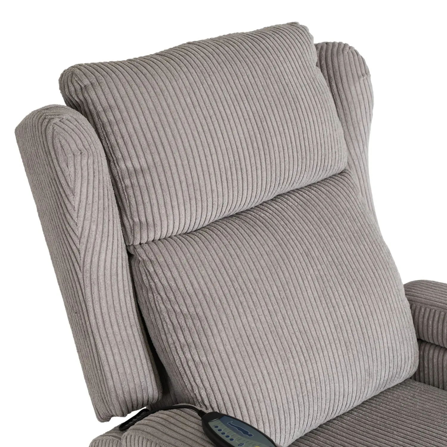 Кресло-реклайнер Mebel Elite Sebastian Corduroy (Grey) - 8