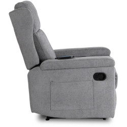 Кресло-реклайнер Mebel Elite Sebastian (Grey) Thumb