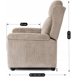 Fotoliu-recliner Mebel Elite Spencer (Beige) Thumb