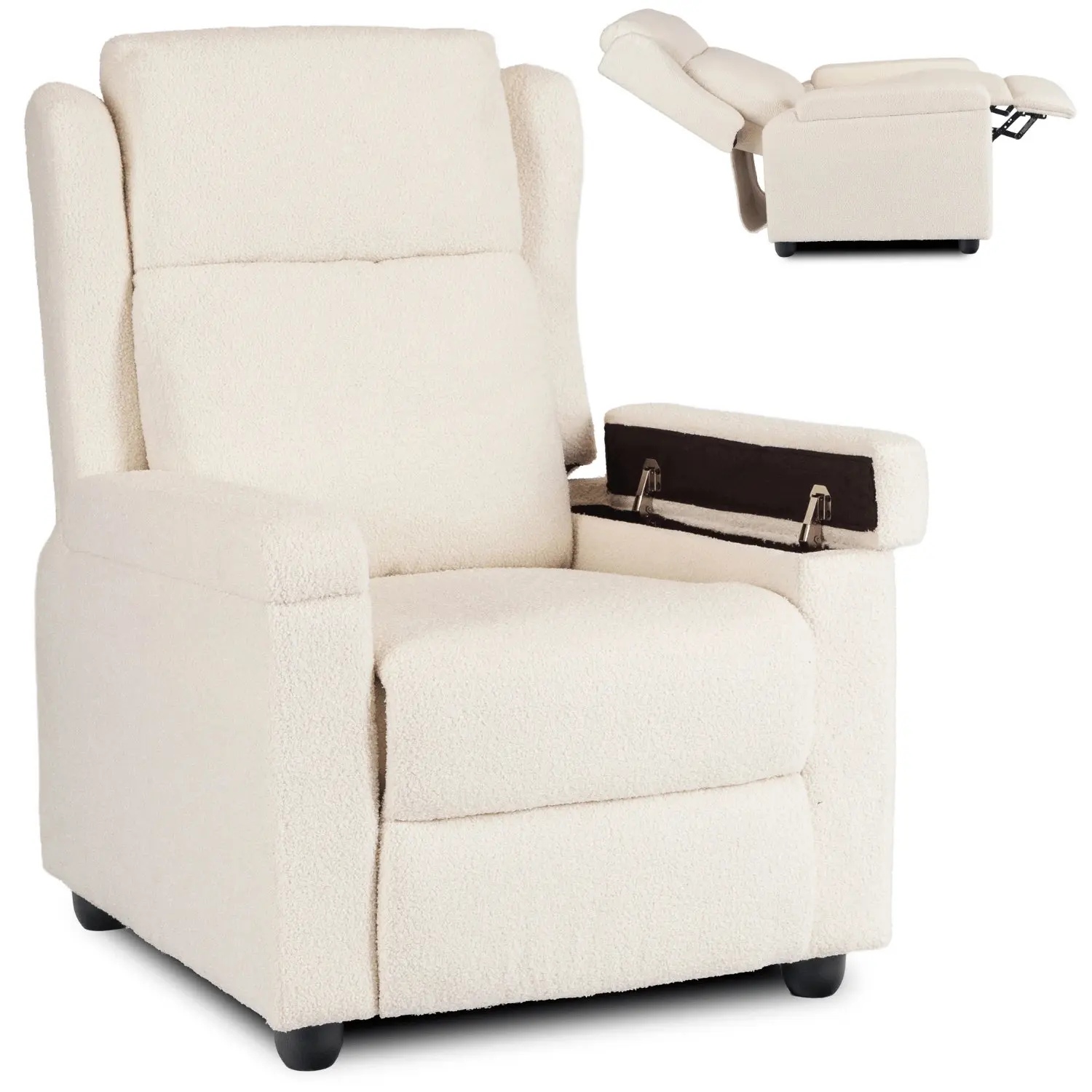 Кресло-реклайнер Mebel Elite Spencer Boucle (Cream) - 2