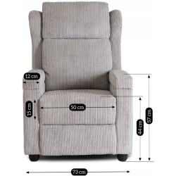Fotoliu-recliner Mebel Elite Spencer (Gray) Thumb