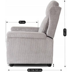 Fotoliu-recliner Mebel Elite Spencer (Gray) Thumb