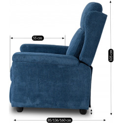 Fotoliu-recliner Mebel Elite Spencer (Navy) Thumb