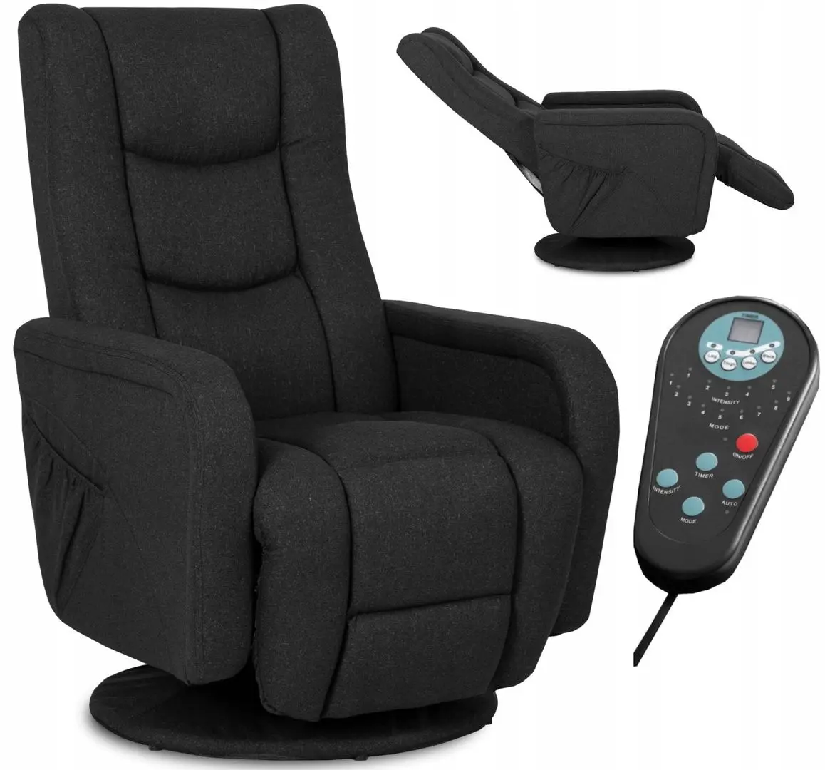 Fotoliu-recliner Mebel Elite Spike 2 (Black) - 11
