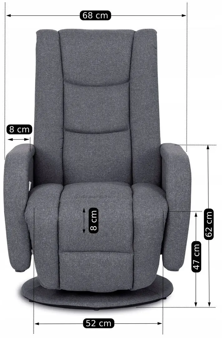 Кресло-реклайнер Mebel Elite Spike 2 (Dark Grey)