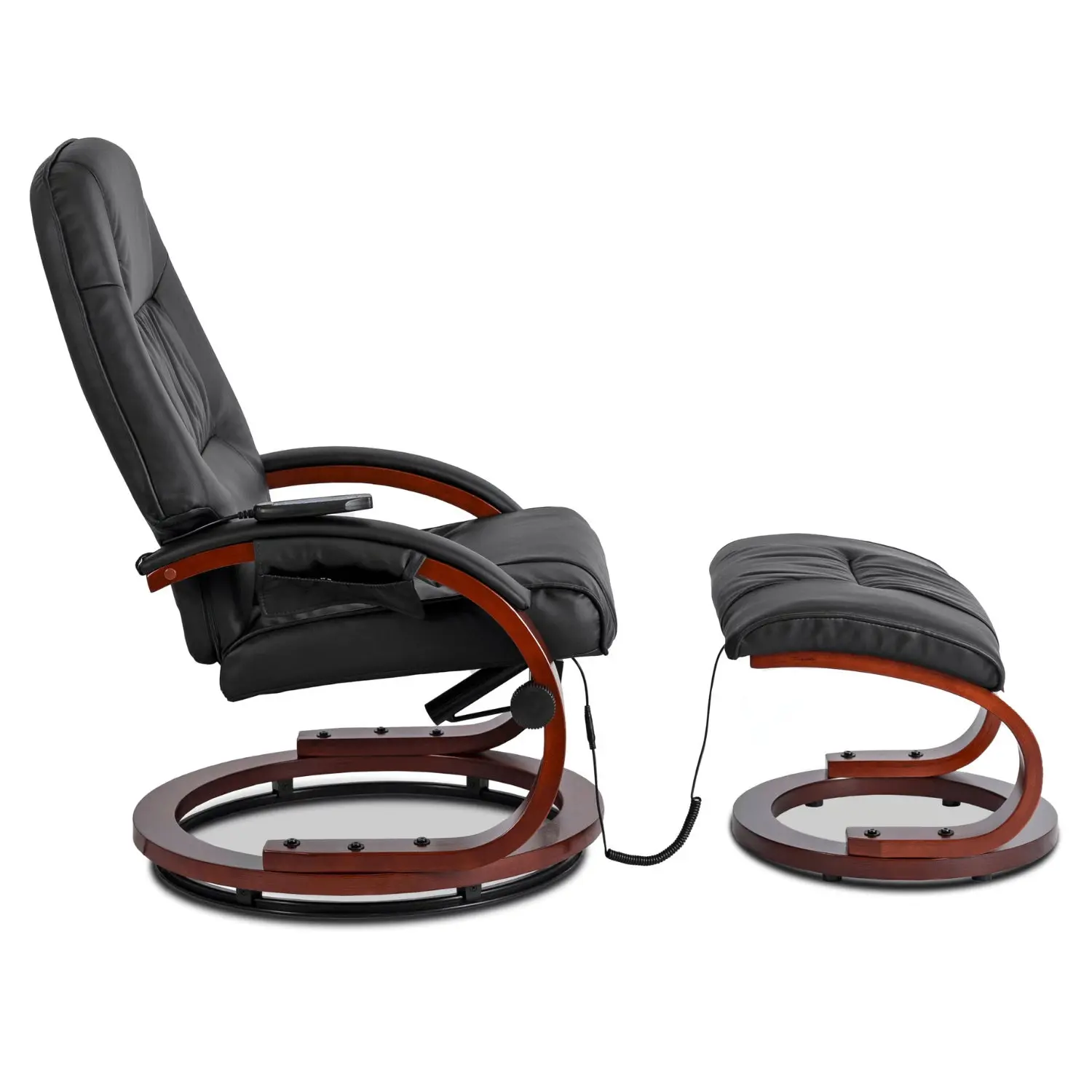 Кресло с оттоманкой Mebel Elite Cano ECO (Black) - 3