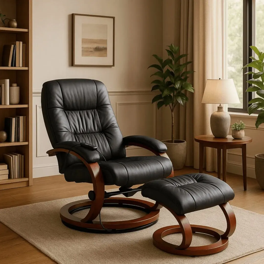 Кресло с оттоманкой Mebel Elite Cano ECO (Black)