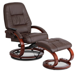 Кресло с оттоманкой Mebel Elite Cano ECO (Brown) Thumb