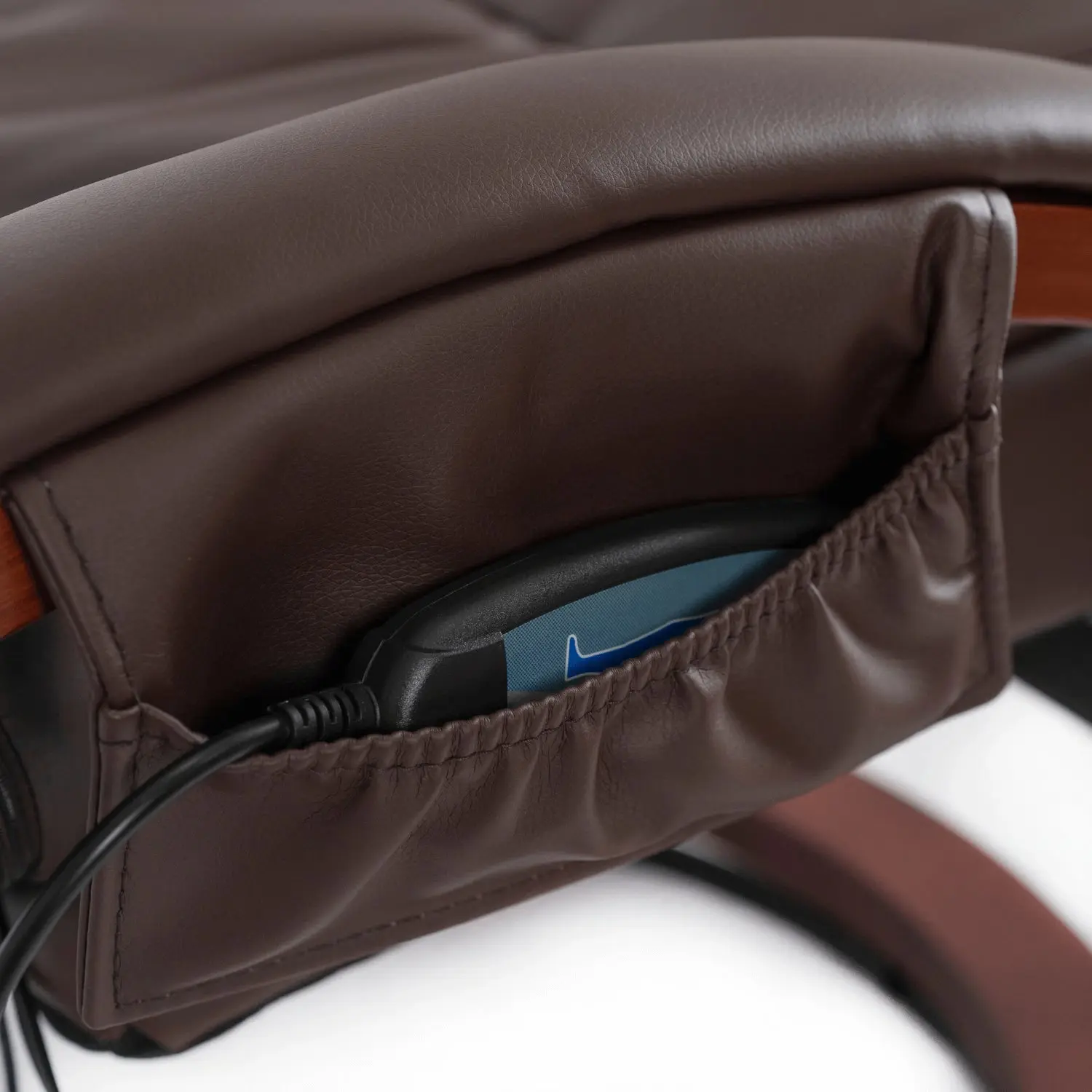 Кресло с оттоманкой Mebel Elite Cano ECO (Brown) - 12