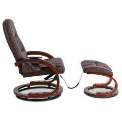 Кресло с оттоманкой Mebel Elite Cano ECO (Brown) Thumb
