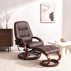 Кресло с оттоманкой Mebel Elite Cano ECO (Brown)