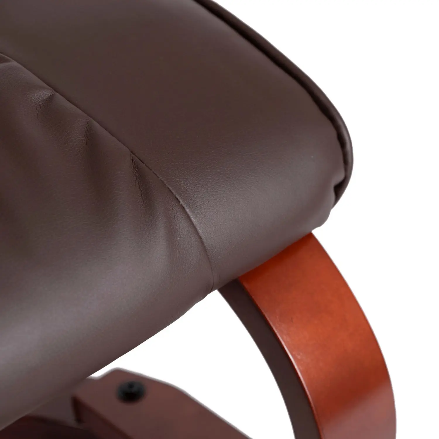 Кресло с оттоманкой Mebel Elite Cano ECO (Brown) - 9