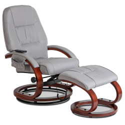 Кресло с оттоманкой Mebel Elite Cano (Grey) Thumb