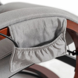 Кресло с оттоманкой Mebel Elite Cano (Grey) Thumb