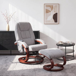 Кресло с оттоманкой Mebel Elite Cano (Grey)