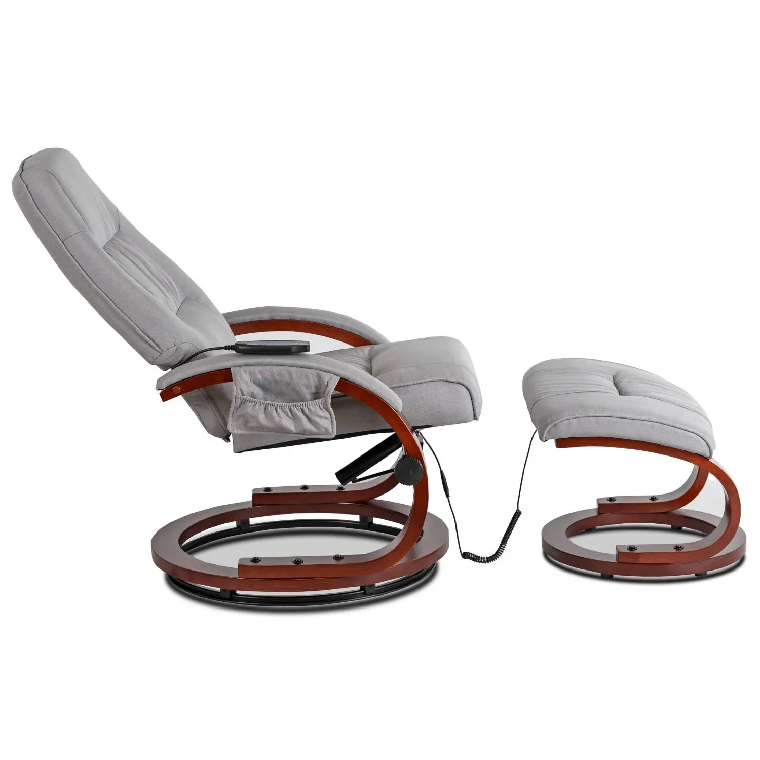 Кресло с оттоманкой Mebel Elite Cano (Grey) - 4