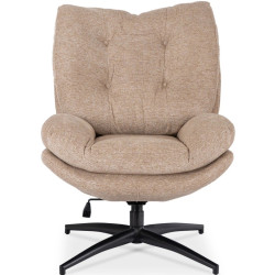 Кресло с подставкой для ног Mebel Elite Fremont (Beige/Black) Thumb