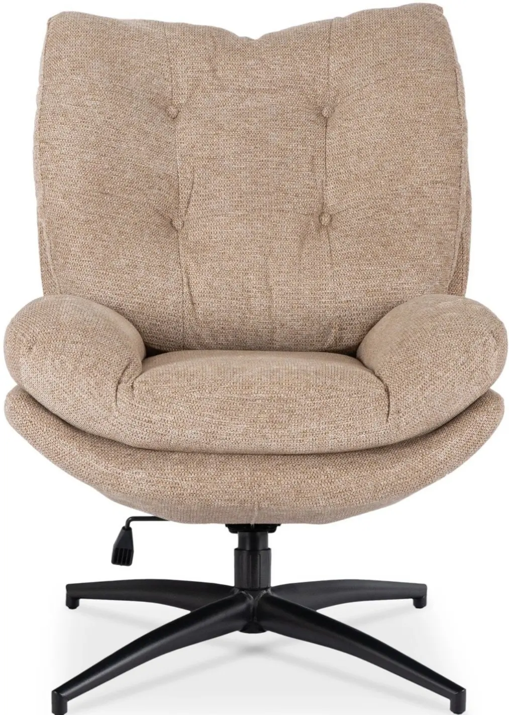 Кресло с подставкой для ног Mebel Elite Fremont (Beige/Black) - 2
