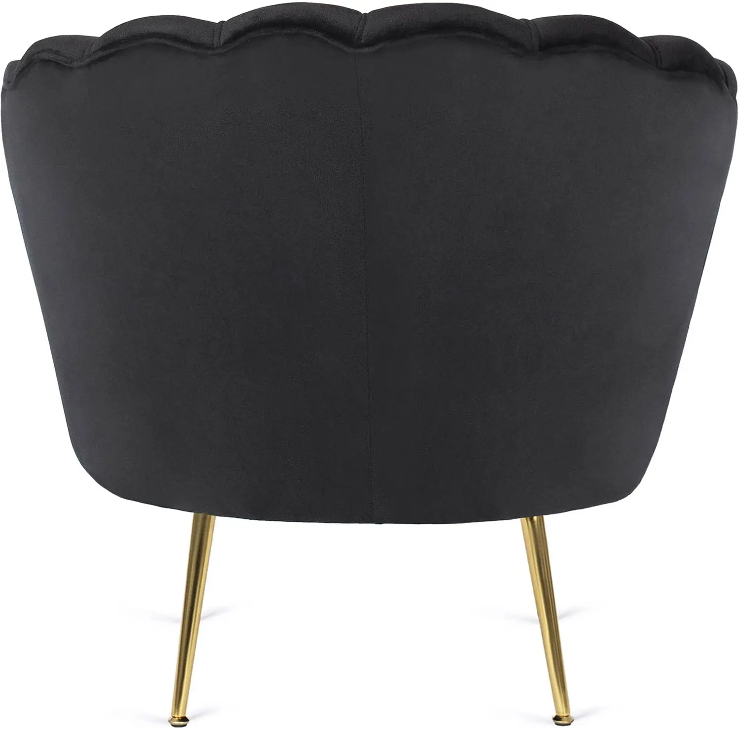 Fotoliu cu suport pentru picioare Mebel Elite Grand (Black/Gold) - 6