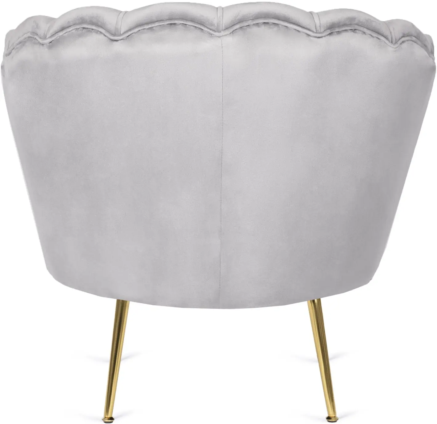 Fotoliu cu suport pentru picioare Mebel Elite Grand (Grey/Gold) - 6