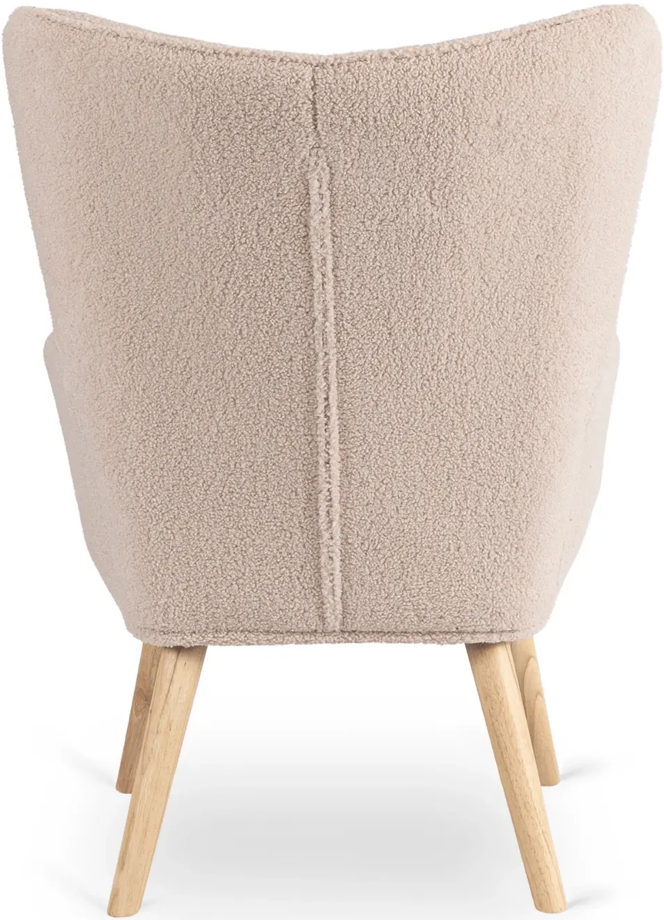 Fotoliu cu suport pentru picioare Mebel Elite Lozano (Beige/Natural) - 6