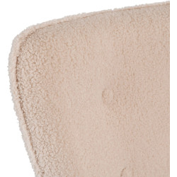 Fotoliu cu suport pentru picioare Mebel Elite Lozano (Beige/Natural) Thumb