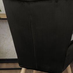 Fotoliu cu suport pentru picioare Mebel Elite Lozano (Black/Natural Oak) Thumb