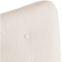 Fotoliu cu suport pentru picioare Mebel Elite Lozano (Cream/Natural) Thumb