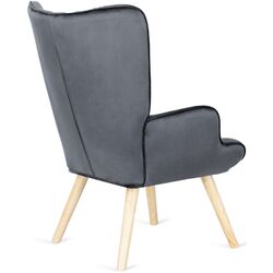 Кресло с подставкой для ног Mebel Elite Lozano (Grey) Thumb