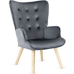 Кресло с подставкой для ног Mebel Elite Lozano (Grey) Thumb