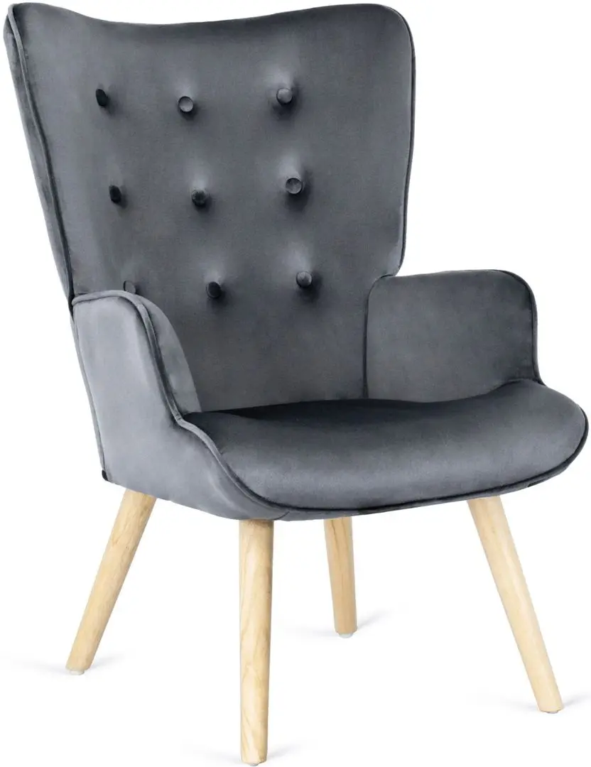 Кресло с подставкой для ног Mebel Elite Lozano (Grey)