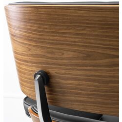 Fotoliu cu suport pentru picioare Mebel Elite Palermo (Black/Oak) Thumb