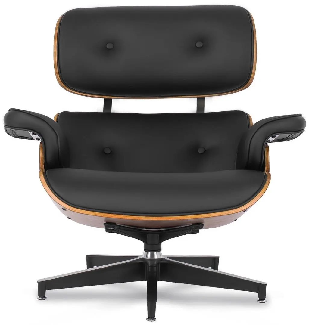 Fotoliu cu suport pentru picioare Mebel Elite Palermo (Black/Oak) - 10