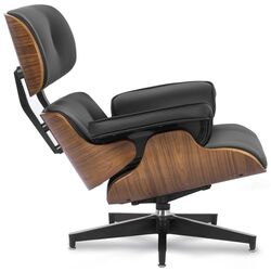 Fotoliu cu suport pentru picioare Mebel Elite Palermo (Black/Oak) Thumb