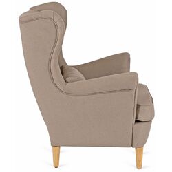 Кресло с пуфом Mebel Elite Evan 2 (Beige/Natural Oak) Thumb