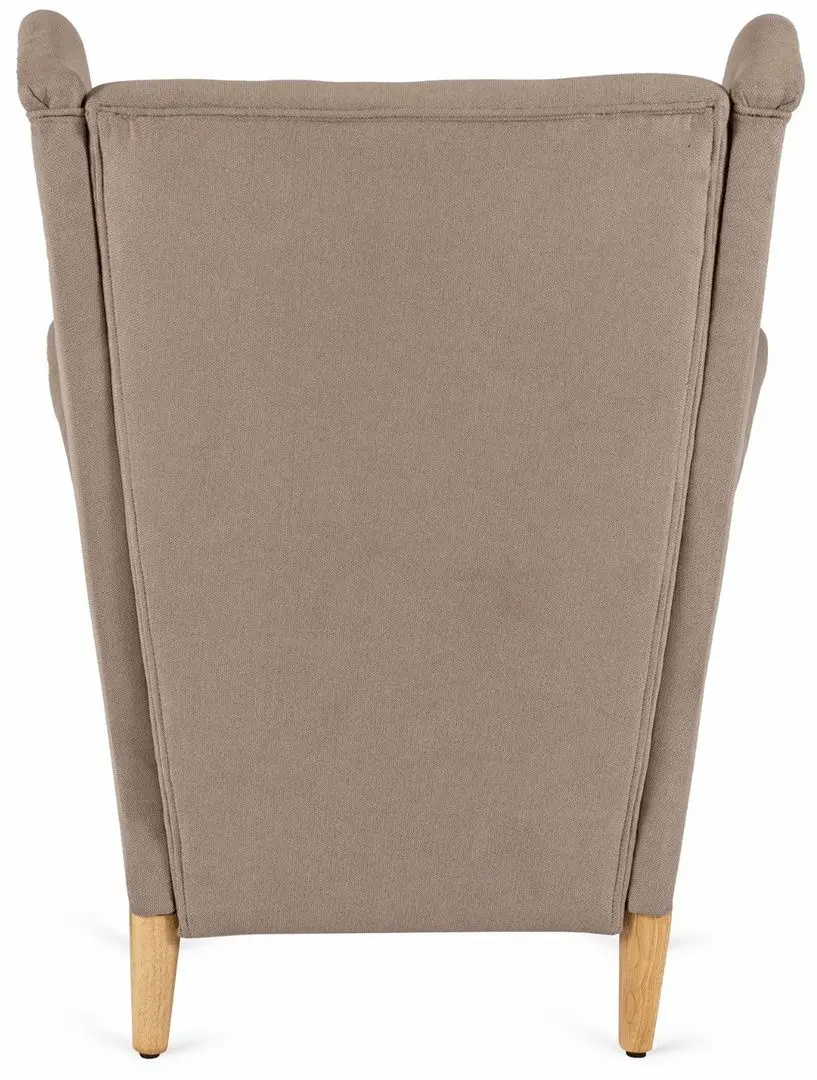 Кресло с пуфом Mebel Elite Evan 2 (Beige/Natural Oak) - 8