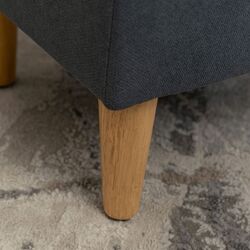 Fotoliu cu puf Mebel Elite Evan 2 (Grey/Natural Oak) Thumb